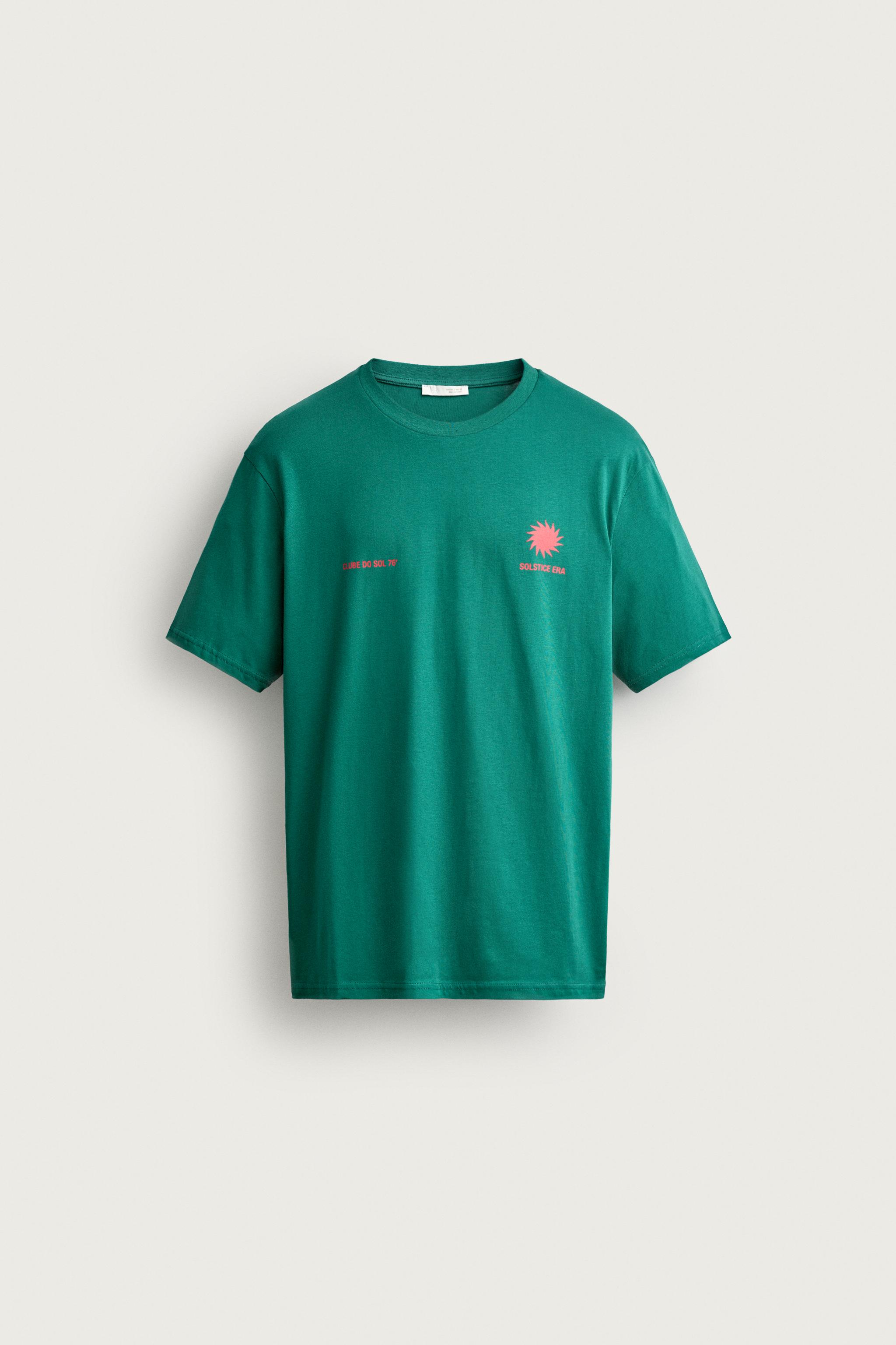 T-SHIRT COUPE DÉCONTRACTÉE À IMPRIMÉ CONTRASTANT